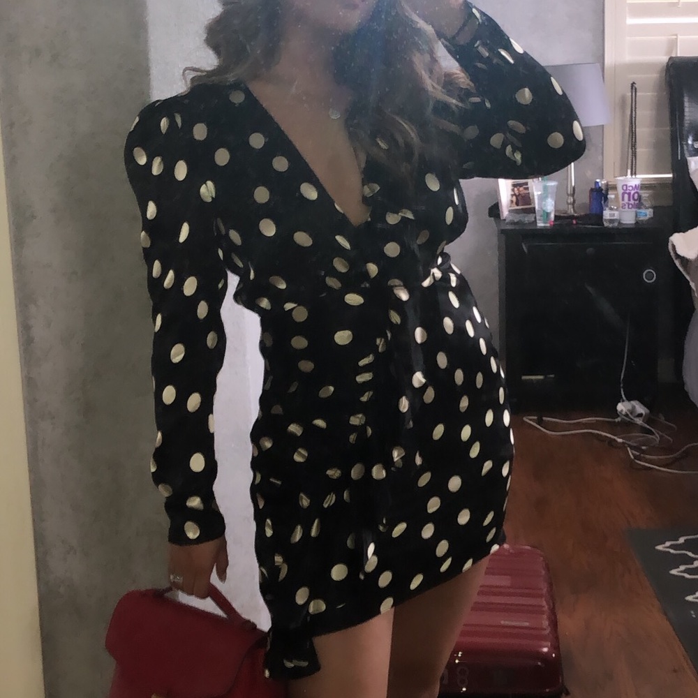 TOP SHOP POLKA DOTS DRESS